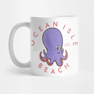 Ocean Isle Beach, NC Summertime Vacationing Octopus Mug